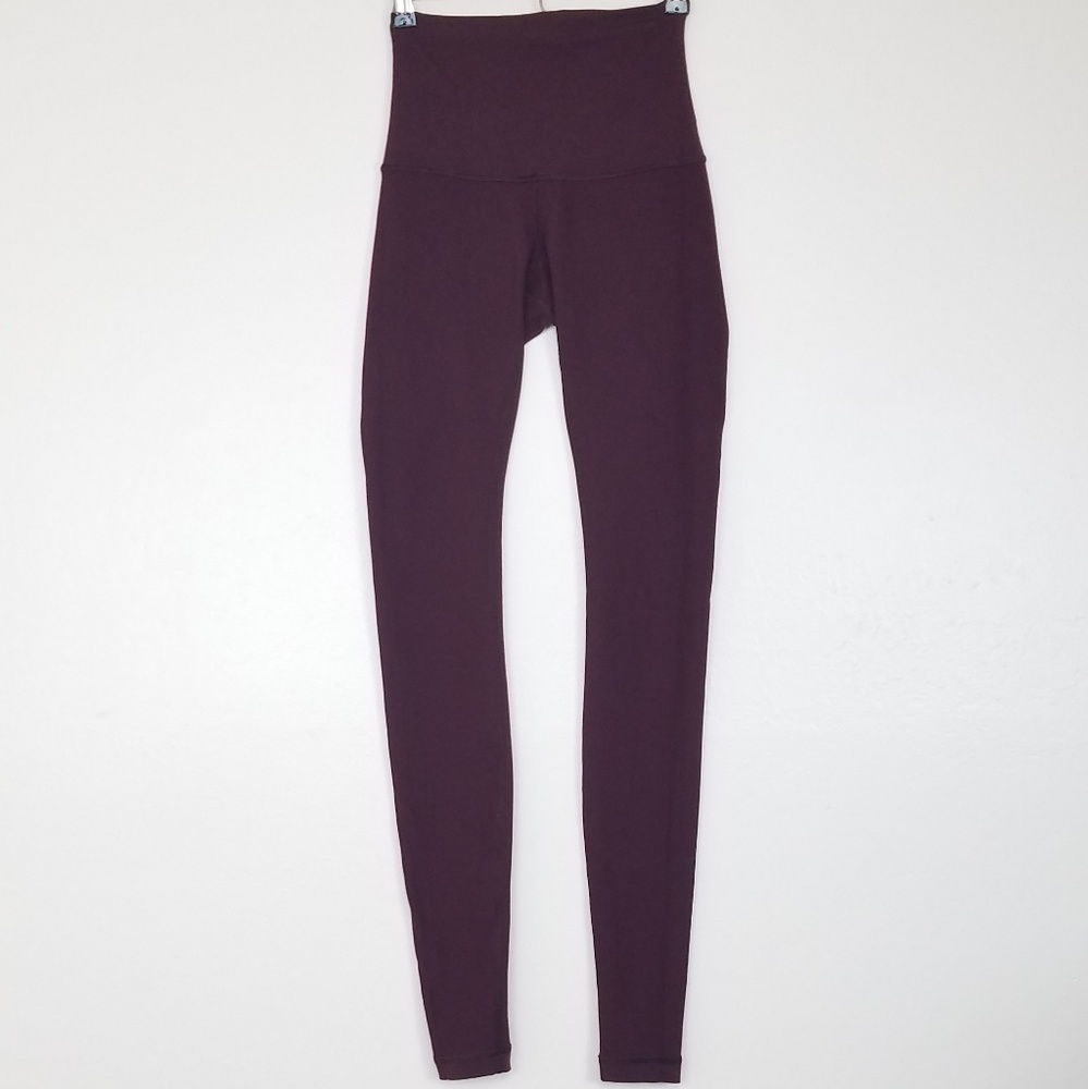 Lululemon Wunder Under Hi Rise Reversible Maroon 2